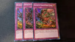 Yugioh 3X Playset Destructive Daruma Karma Cannon - RA04-EN103 - Super Rare NM - Image 1