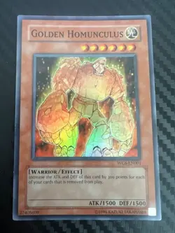 Yugioh Golden Homunculus WC6-EN001 Super Rare Limited Edition VLP - Image 1