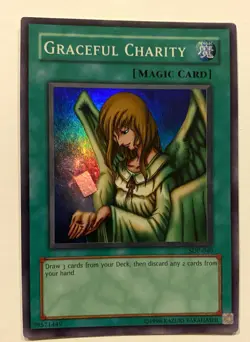 Graceful Charity SDP-040-UNL Edition Moderate Play Condition Yugioh-Excellent - Image 1