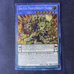 Yugioh Odd-Eyes Pendulumgraph Dragon DIFO-EN034 Secret Rare 1st Ed NM - Image 1