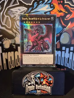 ALIN-EN049 Disaster, Dragon Ruler of All Apocalypses Quarter Century Rare YuGiOh - Image 1