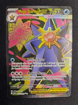 Mega Starmie EX 102/088 Full Art Ultra Rare Pokemon TCG: Perfect Order- NM - Image 1