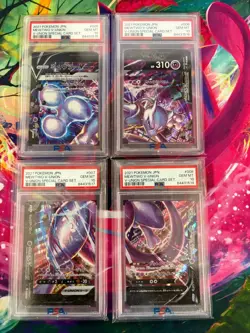 Mewtwo V-Union Japanese Graded PSA 10 Full Set Pokemon TCG - Image 1