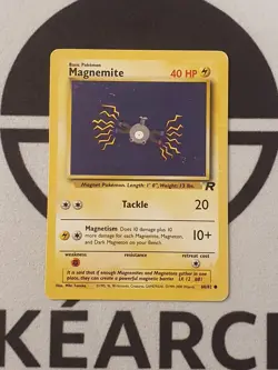 Pokemon Karte Magnetilo 60/82 Team Rocket Set Pokemon 1999 Vintage TCG Magnemite - Image 1