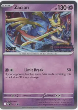 Zacian Pokemon Phantasmal Flames Staff Promo #015 - Image 1