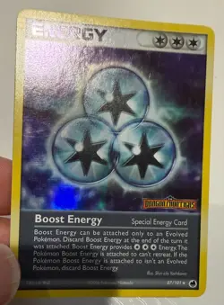 2006 Pokemon Boost Energy 87/101 Reverse Holo Rare - EX Dragon Frontiers LP - Image 3
