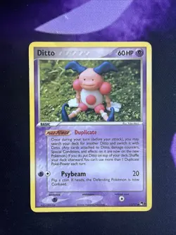 Pokemon Non-Holo Ditto 12/17 Pop Series 3 Excellent/ LP - Image 1