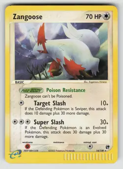 Zangoose 14/100 Holo Rare Sandstorm Pokemon Reverse Holo LP - Image 1