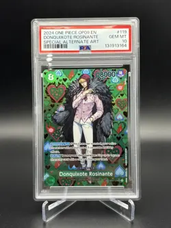 2024 ONE PIECE OP09-EMPERORS IN THE NEW WORLD #119 DONQUIXOTE ROSINANTE PSA 10 - Image 1