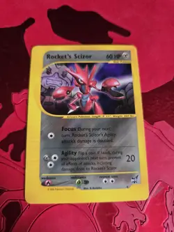 LP+ 2003 Rocket's Scizor #4 Best Of Game WOTC Promo Pokemon Card - Image 1