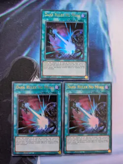 YuGiOh! Dark Ruler No More RA01-EN060 Ultra x 3 PLAYSET 1st Ed - Image 1