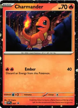 Pokemon TCG Charmander Holographic Promo Card SVP EN 047 Scarlet Violet VLP - Image 1