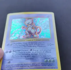 Pokemon Mewtwo Holo Rare 60 HP Basic Base Set Shadowless Unlimited 010/102 Card - Image 2