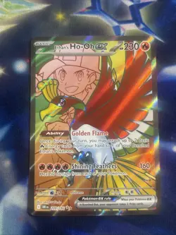 Pokemon Ethan's Ho-Oh EX DRI Full Art Ultra Rare Holo 230 HP 209/182 TCG Card - Image 1