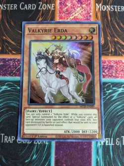 Yu-Gi-Oh! Valkyrie Erda MP20-EN089 1st Edition Super Rare NM - Image 1
