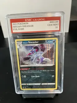 HISUIAN SNEASLER 2022 HOLO FOIL #041/189 Pokemon RARE Card GRADED 10 MINT - Image 1