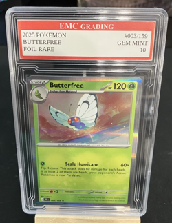 BUTTERFREE #003/131 RARE FOIL Pokemon 2025 Card GRADED 10 MINT TCG CCG - Image 1