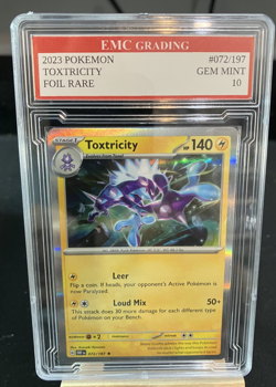 TOXTRICITY HOLO FOIL 2025 Pokemon RARE #072/197 Card GRADED 10 MINT - Image 1