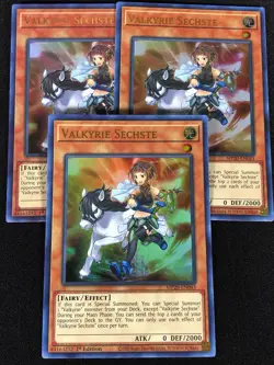 Yugioh Valkyrie Sechste MP20-EN043 1ST ULTRA x3 (NM) - Image 1