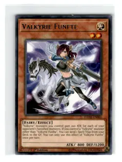Yu-Gi-Oh! Valkyrie Funfte Rare DANE-EN086 Lightly Played 1st Edition - Image 1