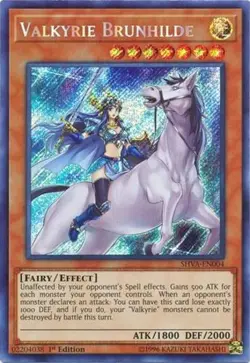 Yugioh! MP Valkyrie Brunhilde - SHVA-EN004 - Secret Rare - 1st Edition Moderatel - Image 1