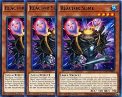 Yugioh - Reactor Slime x 3 - 1st Edition Rare NM - Plus Free Holographic Card - Image 1