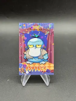 Psyduck Frankenstein Cracked Ice Pokemon Halloween Database Card 91 Peru - Image 1