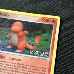 Pokemon 2005 Ditto Charmander Ex Delta Species Reverse Holo Card 37/113 Rare LP - Image 4