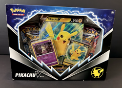 Pokemon TCG: Pikachu V Box Promo Card/Foil/4 Booster Packs Sealed 190376 820650851179 - Image 1
