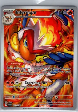 Infernape 173/167 SV06: Twilight Masquerade - Pokemon Card - NM - Image 1