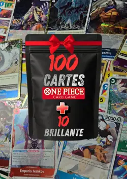 Lot 110 cartes One Piece Card Game – 100 cartes + 10 brillantes Toutes extension - Image 1