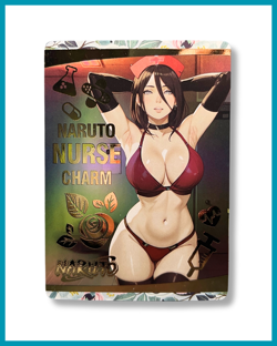 Hanabi Hyuga Naruto Shippuden Nurse Charm Custom Waifu Card Goddess Story - Image 1