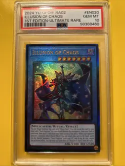 YuGiOh ILLUSION OF CHAOS #RA02-EN020🔥PSA 10 GEM🔥1st EDITION-2024 ULTIMATE RARE - Image 1
