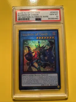 YuGiOh ILLUSION OF CHAOS #RA02-EN020🔥PSA 10 GEM🔥1st EDITION-2024 ULTIMATE RARE - Image 4