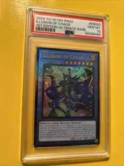 YuGiOh ILLUSION OF CHAOS #RA02-EN020🔥PSA 10 GEM🔥1st EDITION-2024 ULTIMATE RARE - Image 5