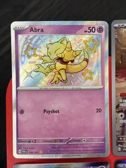 4 Card Lot Pokemon Card Collection Full Art Holo TCG Rare V EX MINTY IR 151 Abra - Image 2