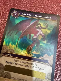 World of Warcraft Wow TCG The Footsteps of Illidan Loot Card Unscratched - Image 2
