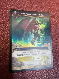 World of Warcraft Wow TCG The Footsteps of Illidan Loot Card Unscratched - Image 4