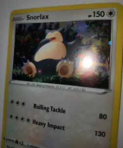 Bubble Fart Snorlax 140/202 COSMOS HOLO Bleed Pokemon Card TCG HD Swirls 🌀 Rare - Image 3