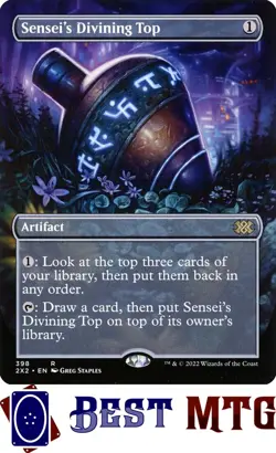 Magic The Gathering MTG Sensei's Divining Top 398 Foil NM Double Masters 2022 - Image 1