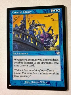 Coastal Piracy Mercadian Masques Regular NM The List Mystery MTG Magic - Image 1