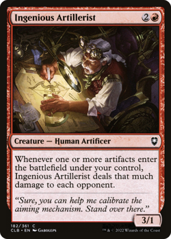 Ingenious Artillerist (FOIL) x1 - MTG CLB #182 - Image 1