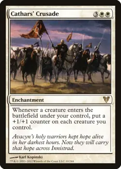 Cathars' Crusade [AVR - 10] - NM [Normal] TCG MTG - Image 1