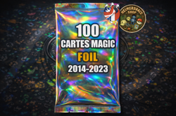 100 Cartes Magic Foil ✨ (2014–2023) | Lot MTG Brillant | Sans Double | - Image 1