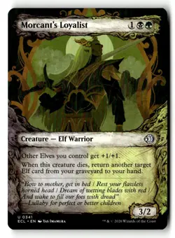 Morcant's Loyalist (Showcase) 341 Lorwyn Eclipsed Magic: The Gathering NM - Image 1