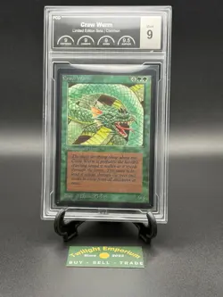 Magic The Gathering Craw Wurm BETA Graded 9 (9,9,9,9.5) - Image 1