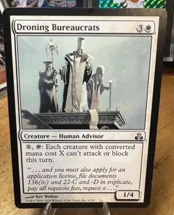 MTG Magic the Gathering Droning Bureaucrats (4/165) Guildpact - Image 1