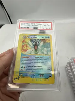 2003 POKEMON SKYRIDGE #11 GYARADOS-REVERSE FOIL PSA 8 - Image 2