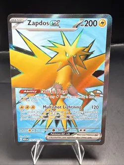 Pokemon TCG Zapdos ex 192/165 Sv: Scarlet & Violet 151 Holo - Image 1