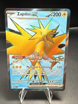 Pokemon TCG Zapdos ex 192/165 Sv: Scarlet & Violet 151 Holo - Image 2